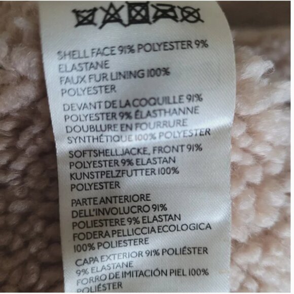 Free People We The Free Vegan Sherpa Oversized Jacket Grey size s - Picture 5 of 8